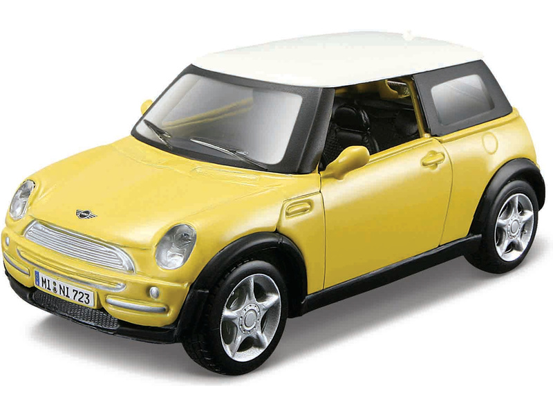 Maisto Mini Cooper 1 36 yellow collectible car model MA 00141