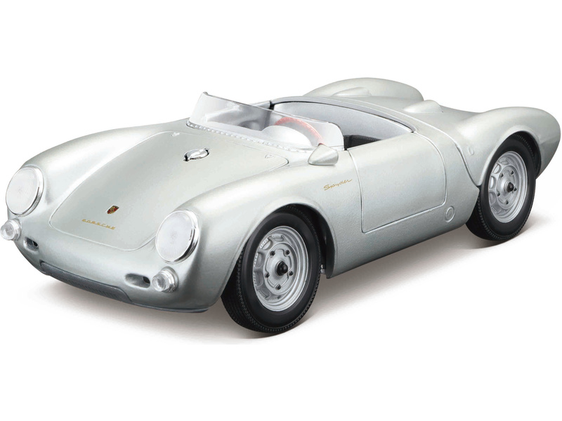 Maisto Porsche 550 A Spyder 1:18 strieborná MA-31843