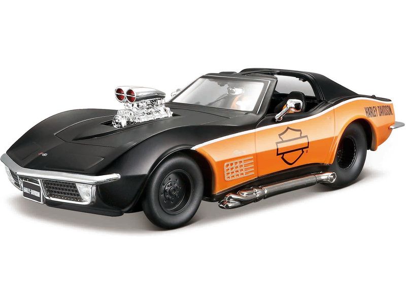Maisto Harley-Davidson Custom - Chevrolet Corvette 1970 1:24 MA-32193