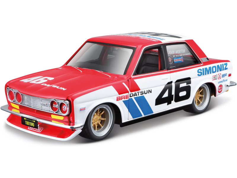 Maisto BRE Datsun 510 Tokyo Mods 1:24 červená MA-32532