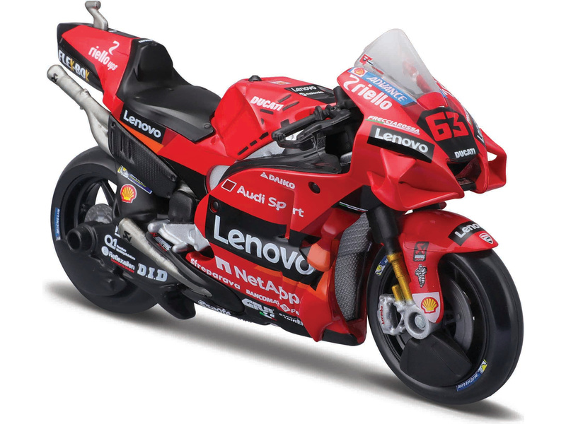 10-36374 Maisto MotoGP Racing - Ducati Lenovo Team 2021 #63 F. Bagnaia -  1:18