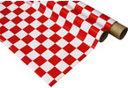 IronOnFilm nažehlovací fólie kostkovaná bílo/červená 0.6x2m