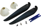 Folding carbon propeller 12x8" with 2-spinners and carrier for 3.2mm shaft