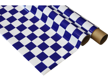 IronOnFilm nažehlovací fólie kostkovaná bílo/modrá 0.6x2m IronOnFilm nažehlovací fólie kostkovaná bílo/modrá 0.6x2m / NA022-022