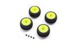 Blockade Tire, Pro-Line OE, Wheel, Yellow, Mounted: Micro-T