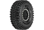 Pro-Line Wheels 1.9", Hyrax G8 Crawler Tires, Impulse H12 Black/Silver Wheels (2)