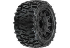 Pro-Line Wheels 2.8", Trencher LP Tires, Raid H12 Black Wheels (2)
