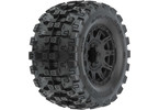 Pro-Line Wheels 3.8", Badlands MX38 HP BELTED 3.8" MT H17mm Blk Raid (2)