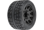 Pro-Line Wheels 3.8", Menace HP Belted Tires, Raid H17 Black Wheels (2)
