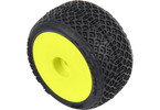 Pro-Line 1/28 Electron 2.0 T Tires Mounted 7mm Yellow (4): Micro-T
