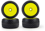Pro-Line kolo 1:28 kobercové Prism, disk žlutý, Hex 7mm (4): Losi Micro-T