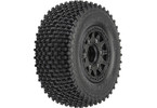 Pro-Line Wheels 2.2/3.0", Gladiator M2 SC Tires, Raid H12 Black Wheels (2)