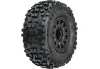 Pro-Line Wheels 2.2/3.0", Badlands SC Tires, Raid H12 Black Wheels (2)