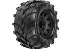 Pro-Line Wheels 2.8", Masher Tires, Raid Black Wheels (2)