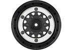 Pro-Line Wheels 2.2/3.0" Raid Bead-Loc H12/H14 SC Silver/Black (2)