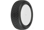 Pro-Line Wheels 2.2", Electron MC 2WD Buggy Front Tires, Velocity H12mm White Wheels (2)