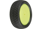 Pro-Line Wheels 2.2", Electron MC 4WD Buggy Front Tires, Velocity H12 Yellow Wheels (2)