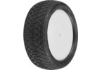 Pro-Line Wheels 2.2", Electron MC 4WD Buggy Front Tires, Velocity H12 White Wheels (2)