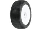 Pro-Line Wheels 3.3", Slide Lock M3 Buggy Tires, H17 White Wheels (2)
