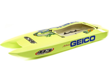Proboat Hull with decals: Miss GEICO Zelos 36-inch Twin / PRB281085