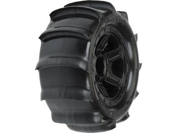 Pro-Line Wheels 2.2", Sling Shot Tires, Desperato H12 Black Wheels (2) / PRO1010110