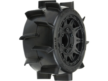 Pro-Line Wheels 2.8", Sand Paw LP Tires, Raid H12 Black Wheels (2) / PRO1016010