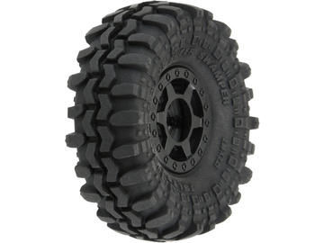 Pro-Line Wheels 1.0", Interco Super Swamper Tires, Holcomb H7 Black Wheels (4) / PRO1021410