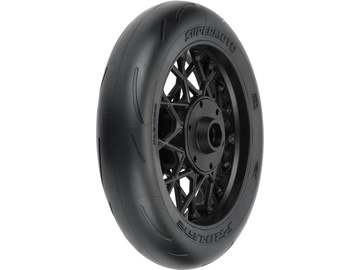 Pro-Line 1/4 Supermoto Tire Front MTD Black Wheel: PM-MX Pro-Line 1/4 Supermoto Tire Front MTD Black Wheel: PM-MX / PRO1022210
