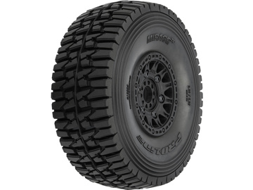 Pro-Line Wheels 2.4/3.3", Mirage TT Belted Tires, Raid Black Wheels (2) / PRO1022410