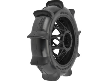 Pro-Line 1/4 Roost MX Sand/Snow Paddle Rear Tire MTD Black (1): PROMOTO-MX / PRO1023810