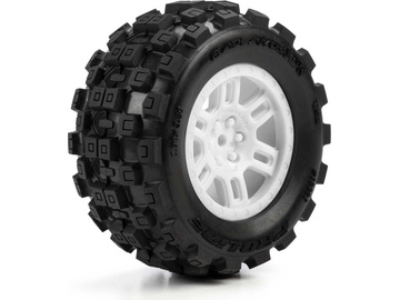 Pro-Line kolo 1:16 s pneu Badlands MX, disk Split Six bílý, 12mm (2): Arrma Mini Kraton / PRO1030113