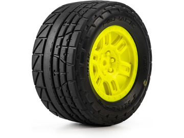 Pro-Line kolo 1:16 s pneu Menace Street, disk Split Six žlutý, 12mm (2): Arrma Mini Kraton / PRO1034512