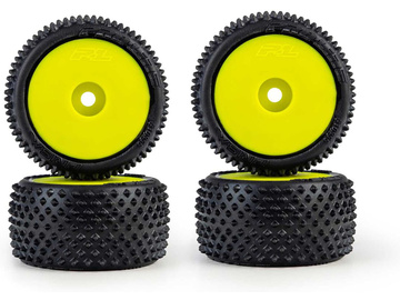 Pro-Line kolo 1:28 kobercové Prism, disk žlutý, Hex 7mm (4): Losi Micro-T / PRO1035612