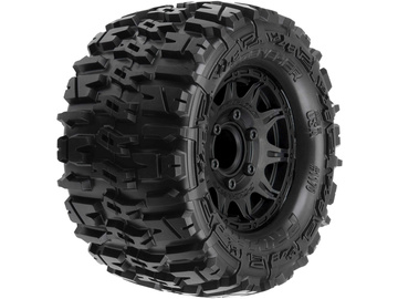 Pro-Line Wheels 2.8", Trencher Tires, Raid H12 Black Wheels (2) / PRO117010