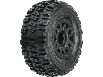 Pro-Line Wheels 2.2/3.0", Trencher X SC Tires, Raid H12 Black Wheels (2) / PRO119010