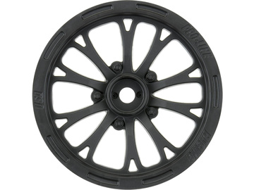 Pro-Line Wheels 2.2" Pomona Drag Spec Front H12mm Drag Black (2) / PRO277503