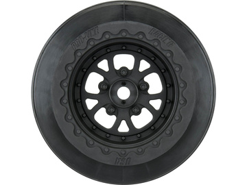 Pro-Line Wheels 2.2/3.0" Pomona Drag Spec Rear H12 Drag Black (2) / PRO277603