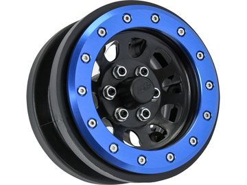 Pro-Line Steelies Stamped Steel 2.9" Dual Offset SCX6 Wheels Blue/Black Pro-Line Steelies Stamped Steel 2.9" Dual Offset SCX6 Wheels Blue/Black / PRO283800