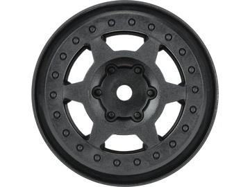 Pro-Line 1/10 Holcomb F/R 1.55" 12mm Crawler Bead-Loc Wheels (2) Black / PRO284200