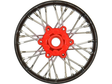 Pro-Line disk přední Pro-Spec V2 Bead, hliník, černý/červený: Promoto-SM / PRO284700T2