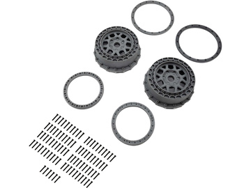 Pro-Line Wheel and Beadlock Set, Gray (2): 5IVE-T 3.0 / PRO287805