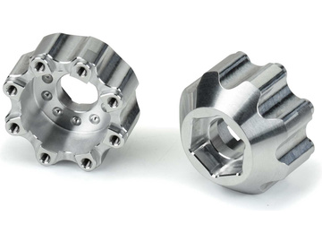 Pro-Line Hex Adapters Aluminum 8x32mm to H17 (2) (1/2" Offset) / PRO635300