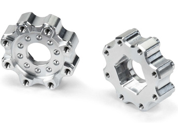 Pro-Line Hex Adapters Aluminum 8x32mm to H17 (2) (Zero Offset) / PRO635600