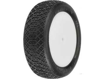 Pro-Line Wheels 2.2", Electron MC 2WD Buggy Front Tires, Velocity H12mm White Wheels (2) / PRO823913
