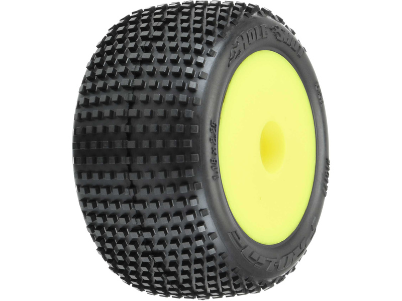 Pro-Line kolo 1:18, pneu Hole Shot, disk H8 žltý (2) (Losi Mini-T) PRO1017712