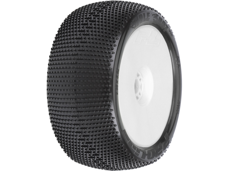 Pro-Line koleso 4.0", pneu Hole Shot S3, disk Zero Offset H17 biely (2) PRO9033233