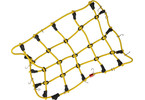 Robitronic luggage net with hooks 19x12cm yellow
