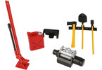 Robitronic tool kit with holder red