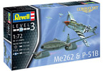 Revell Messerschmitt Me 262, P-51B Mustang(1:72)