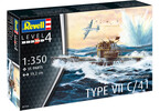 Revell German Submarine Type VII C/41 (1:350) (starter set)
